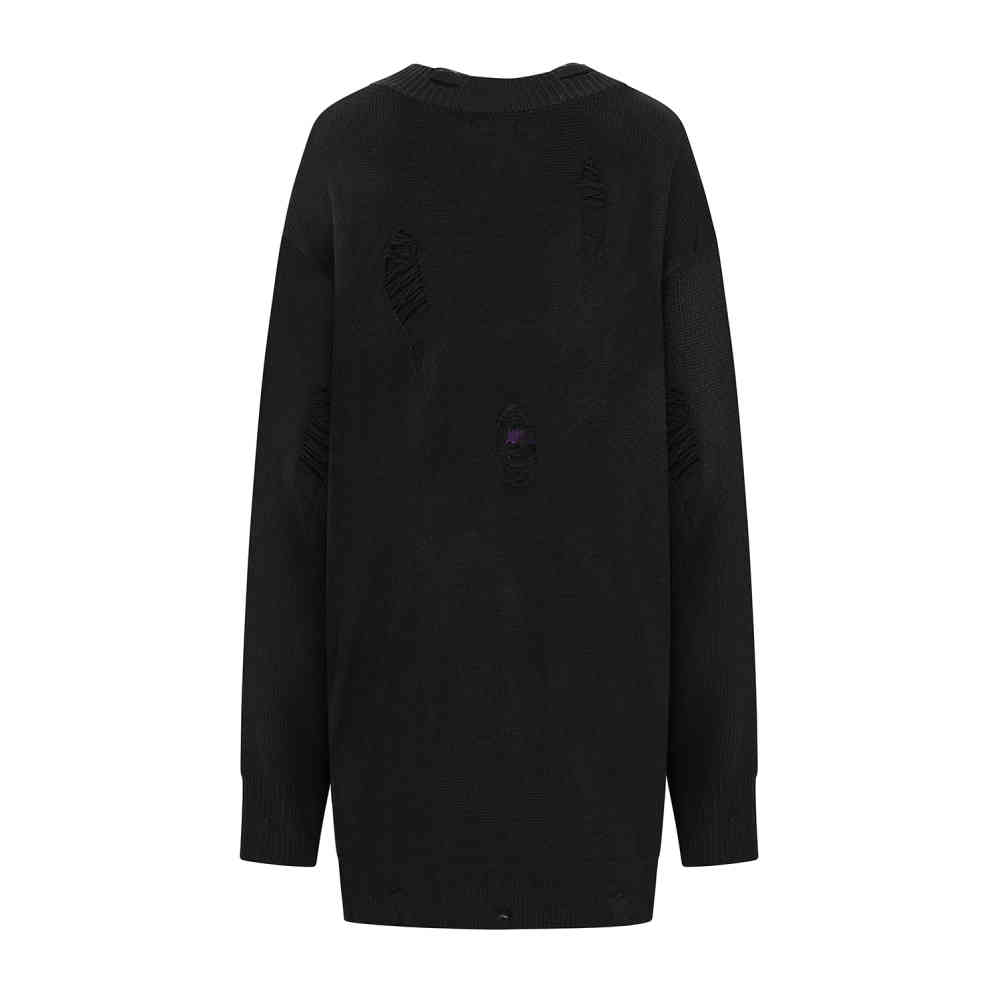Banned - Skadi Knit Kurzes Kleid - Schwarz/Lila